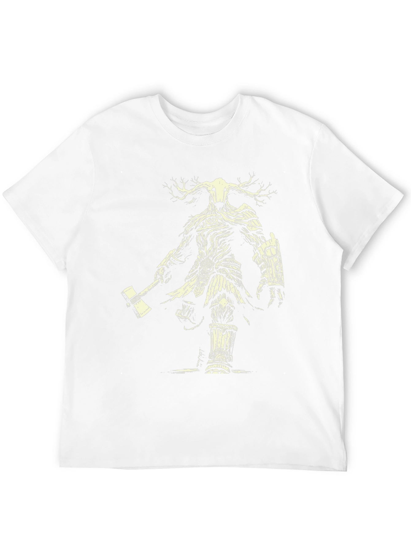 Mystic Forest Warrior Graphic Tee - Black