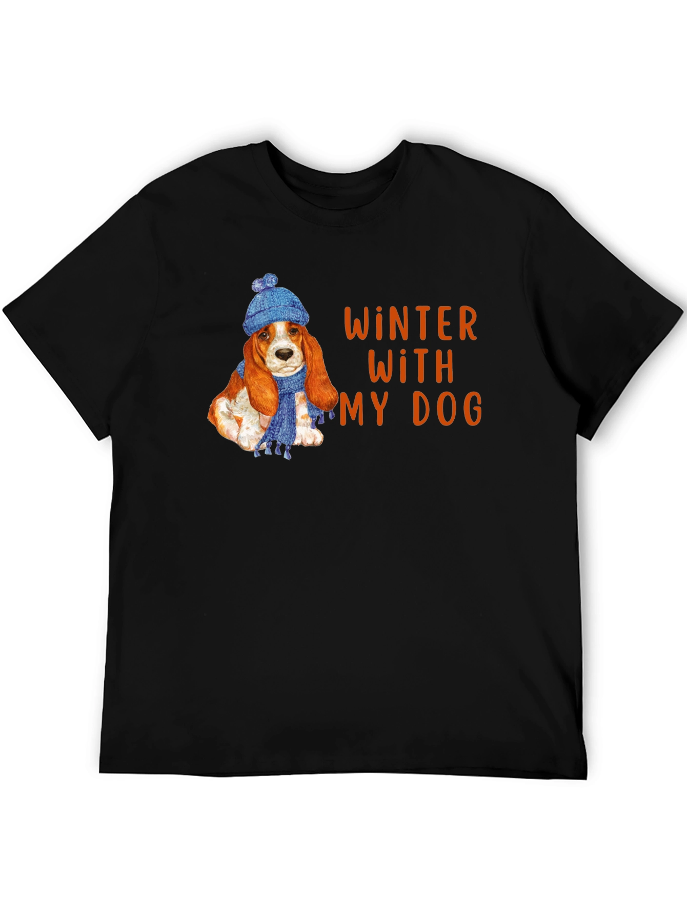 Winter With My Dog T-Shirt Cute Puppy Tee