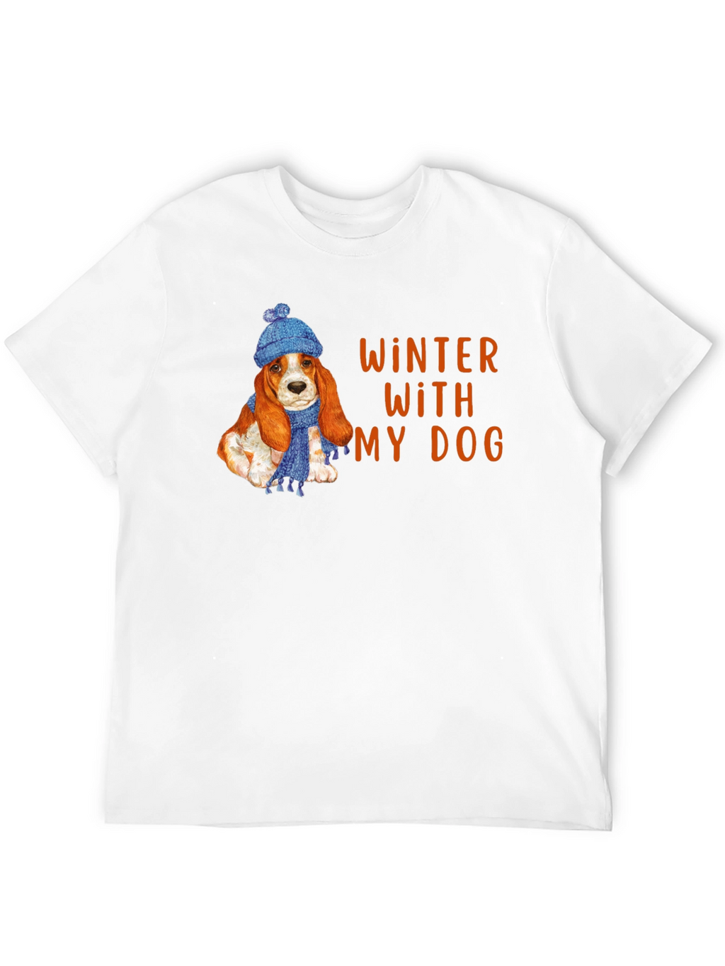 Winter With My Dog T-Shirt Cute Puppy Tee
