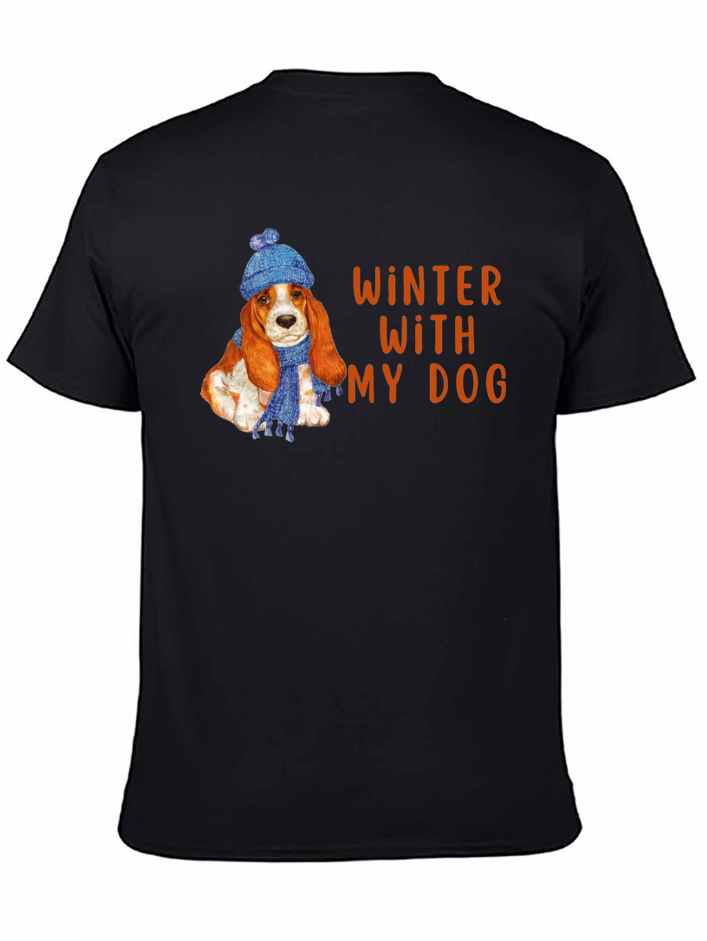 Winter With My Dog T-Shirt Cute Puppy Tee