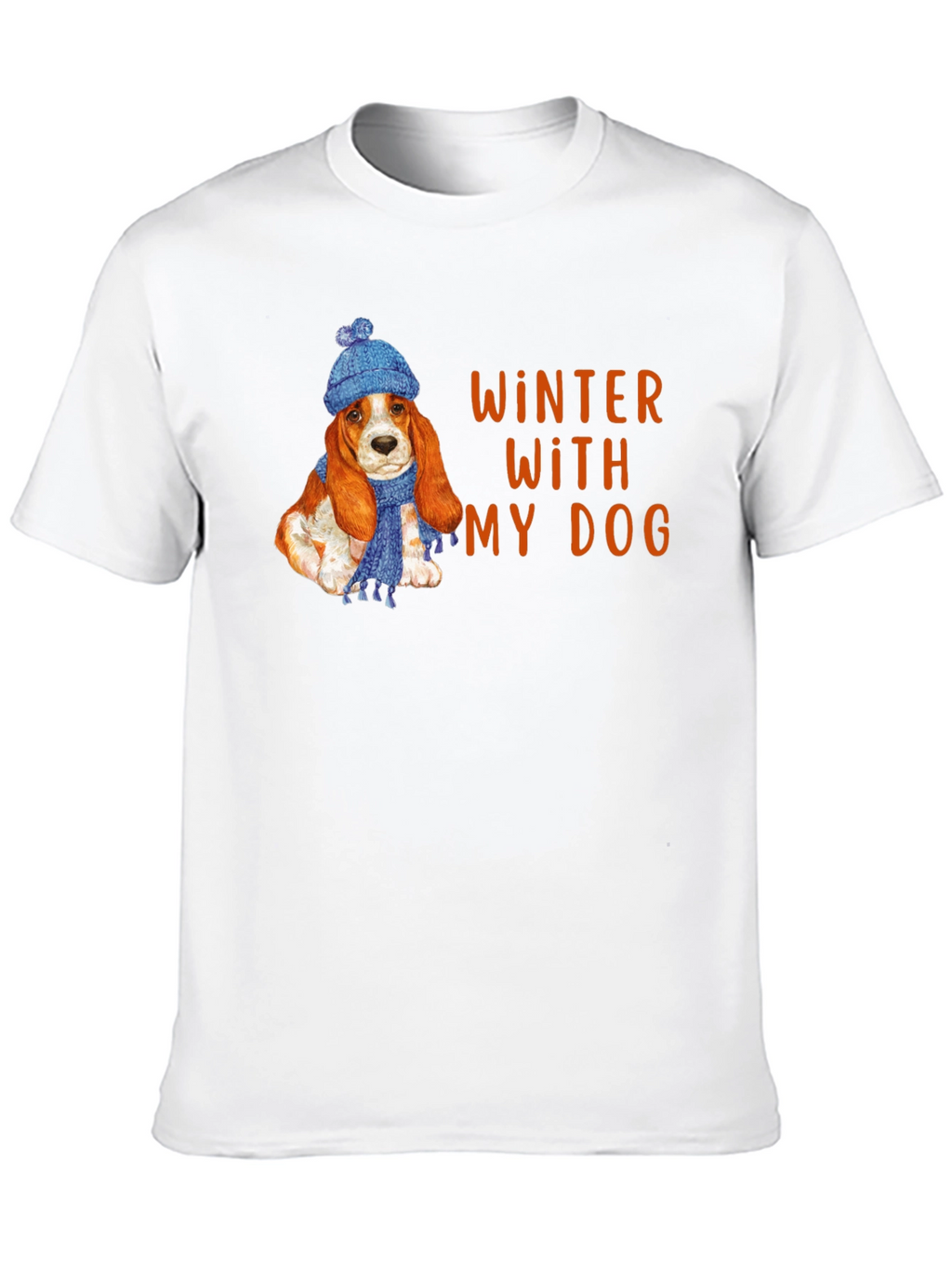 Winter With My Dog T-Shirt Cute Puppy Tee
