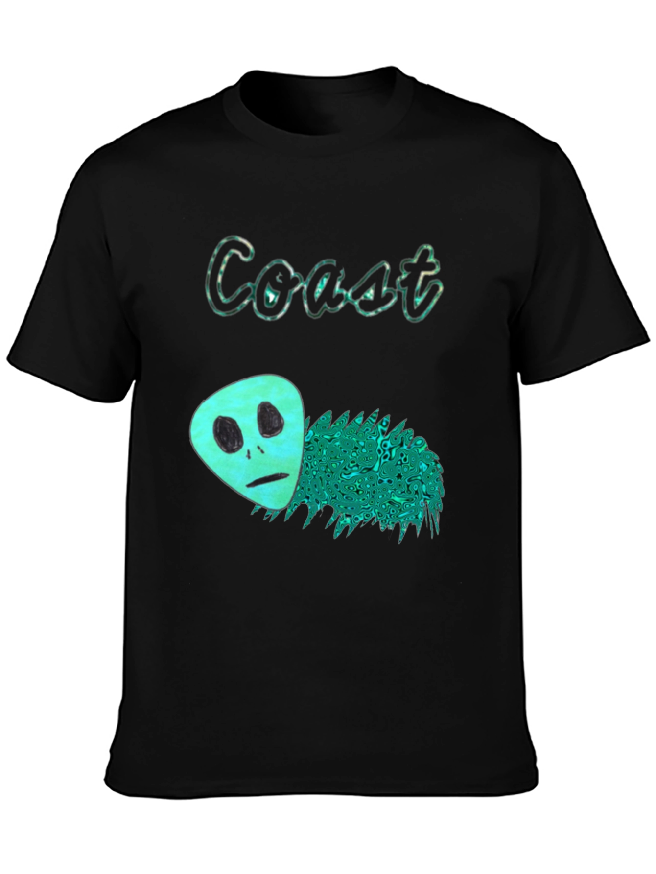Coast Alien Graphic Black T-Shirt