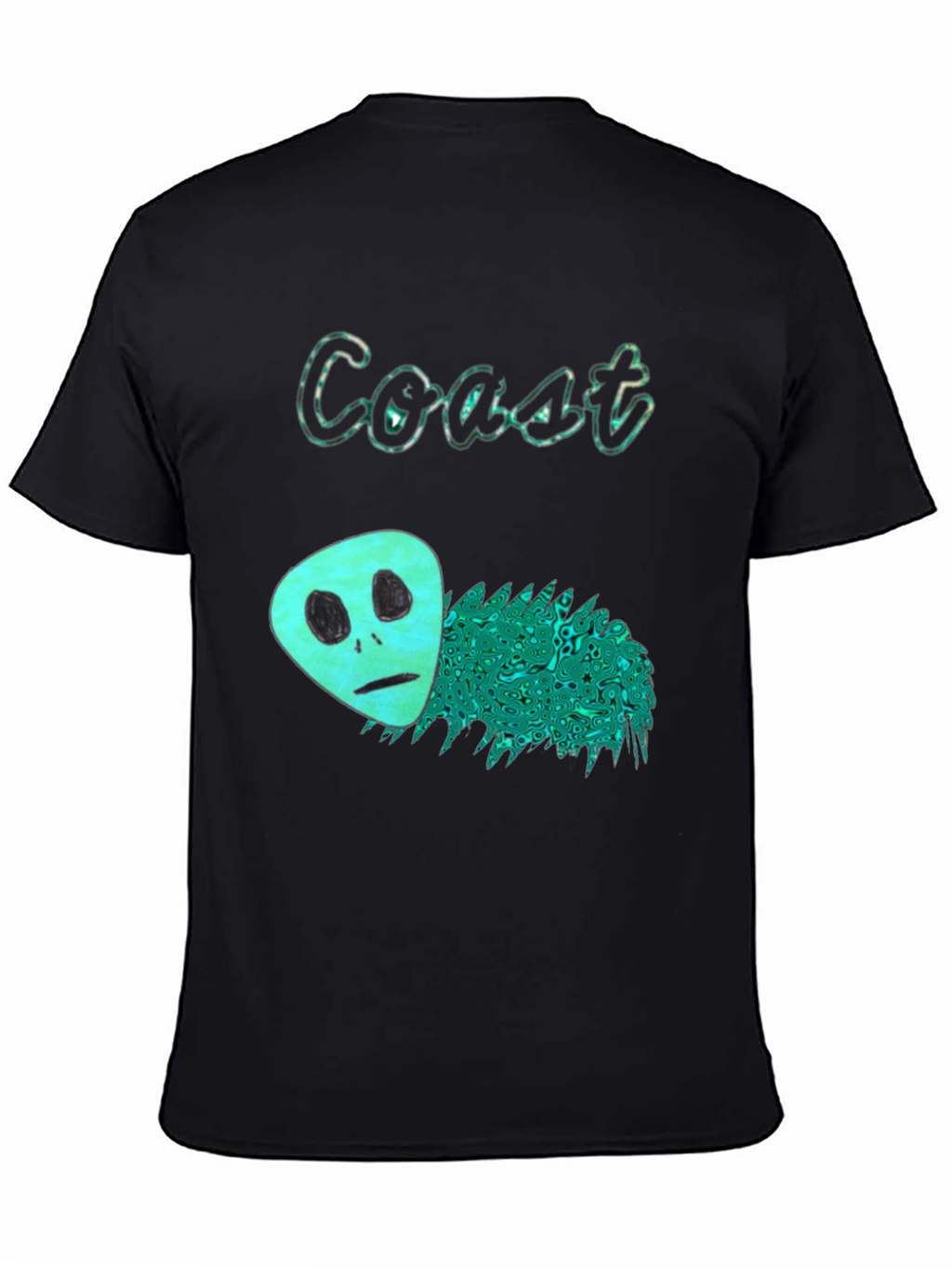 Coast Alien Graphic Black T-Shirt