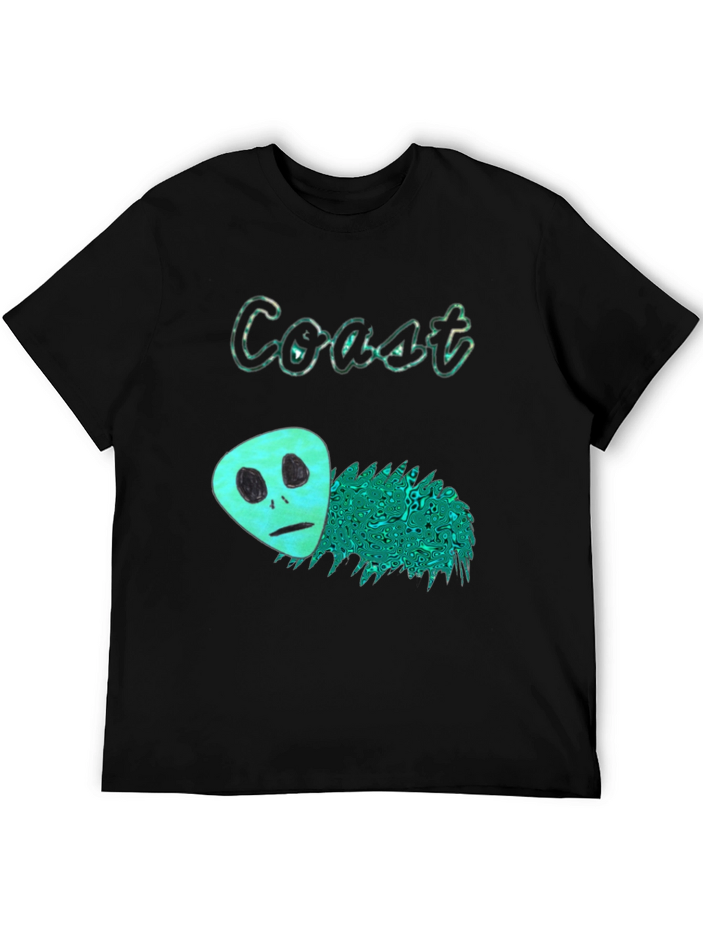 Coast Alien Graphic Black T-Shirt