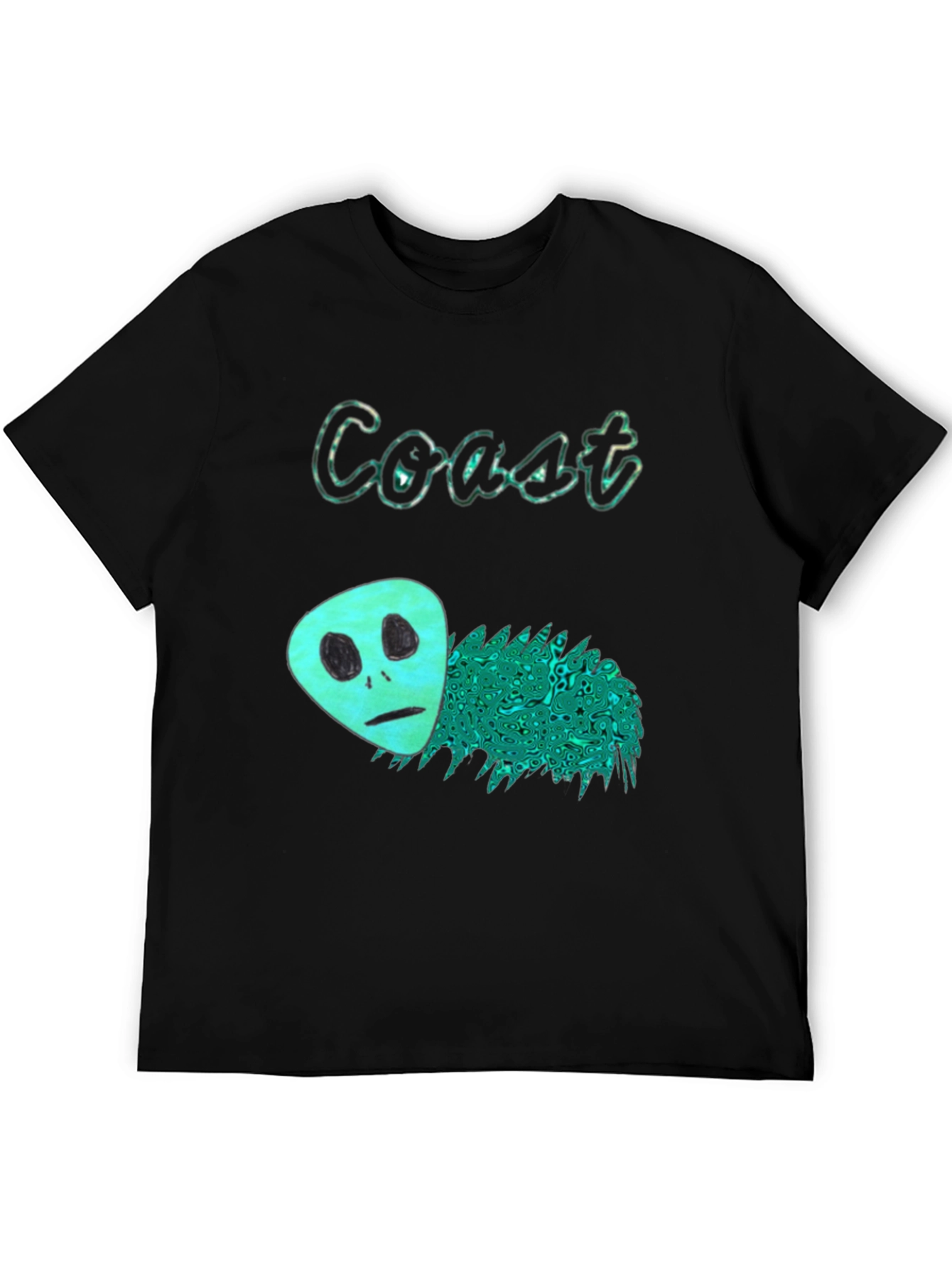 Coast Alien Graphic Black T-Shirt