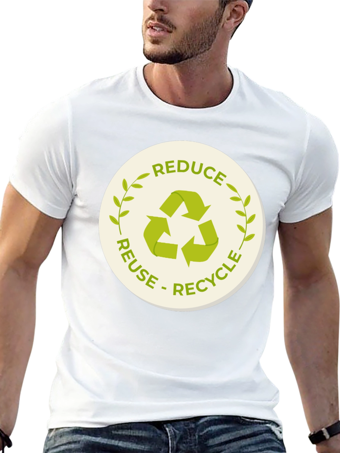Eco-Friendly Reduce Reuse Recycle Graphic T-Shirt