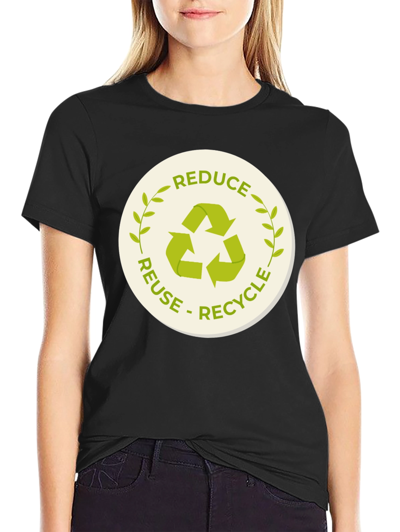 Eco-Friendly Reduce Reuse Recycle Graphic T-Shirt