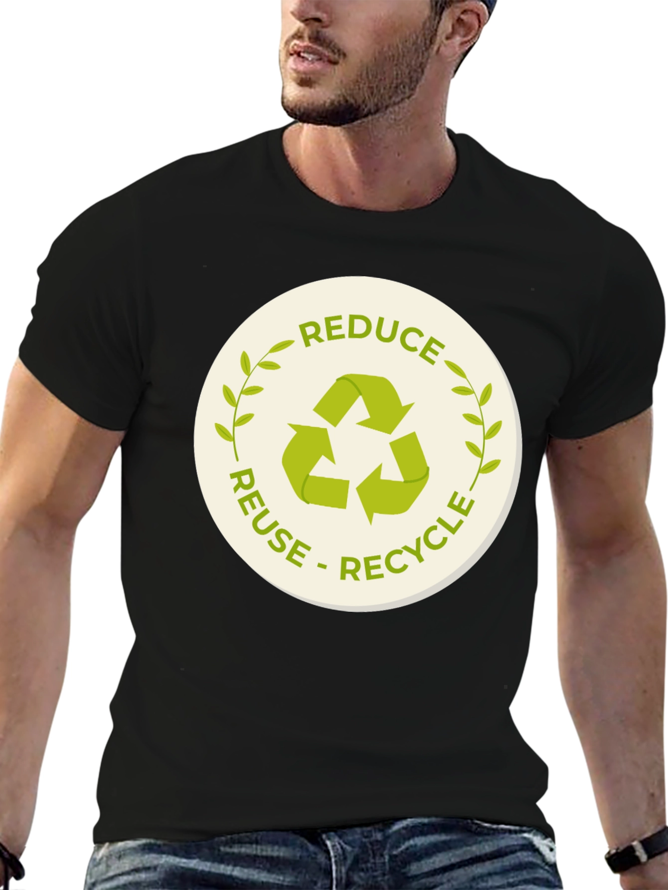 Eco-Friendly Reduce Reuse Recycle Graphic T-Shirt