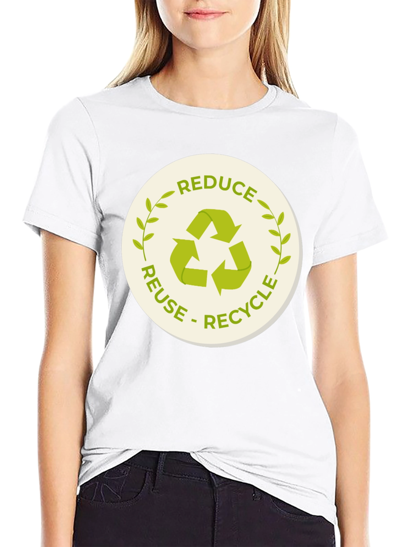 Eco-Friendly Reduce Reuse Recycle Graphic T-Shirt