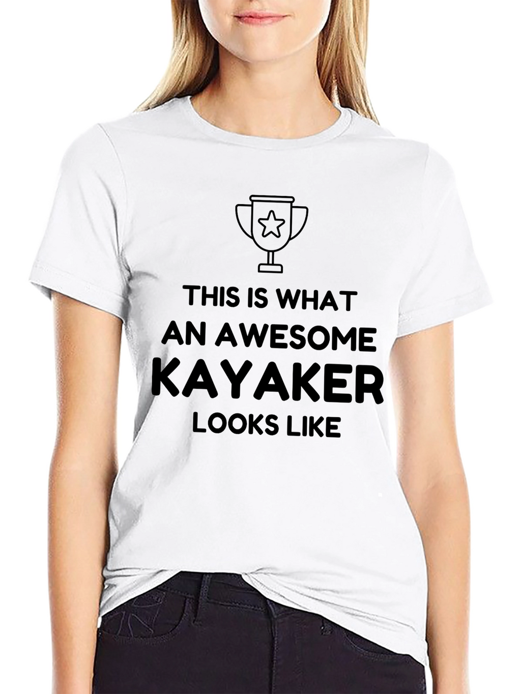 Awesome Kayaker T-Shirt - Black