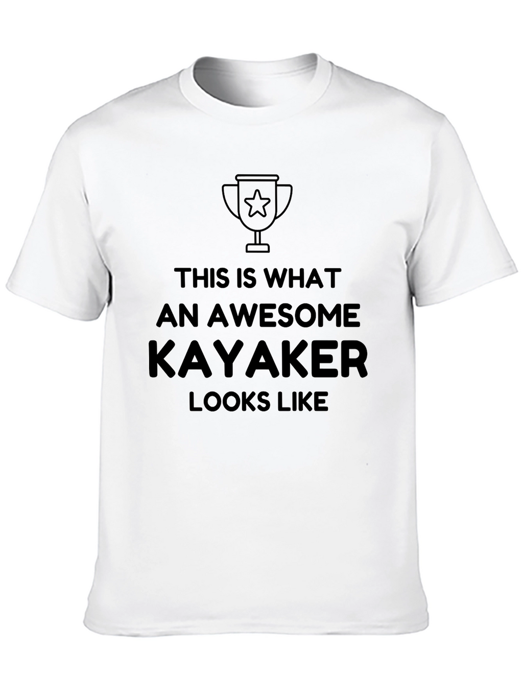 Awesome Kayaker T-Shirt - Black
