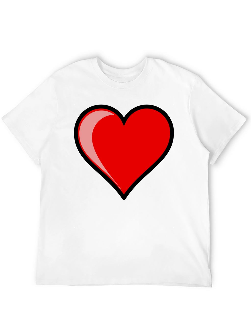 Heart Graphic Black T-Shirt