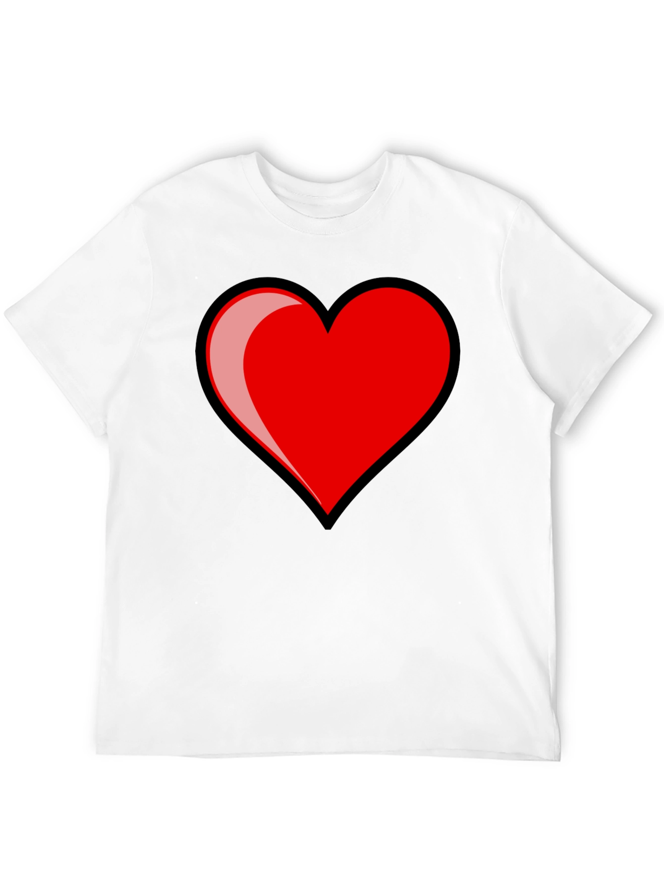 Heart Graphic Black T-Shirt