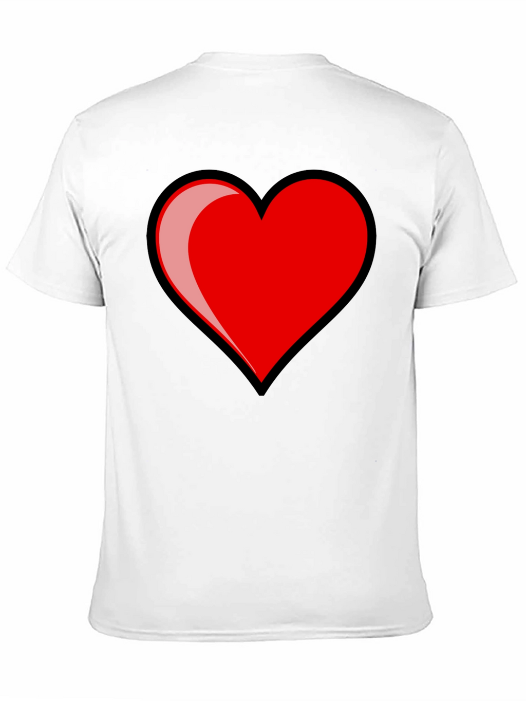 Heart Graphic Black T-Shirt