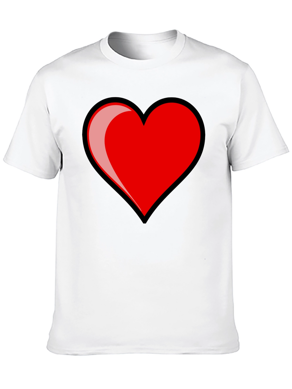 Heart Graphic Black T-Shirt