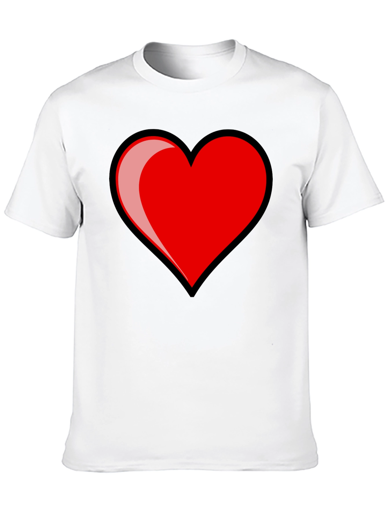 Heart Graphic Black T-Shirt