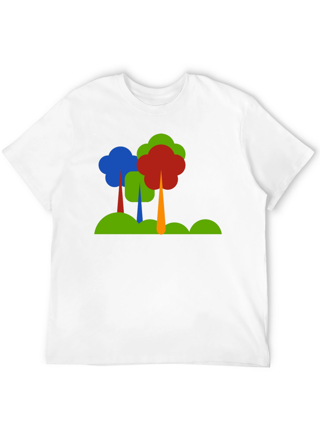 Abstract Tree Graphic Black T-Shirt