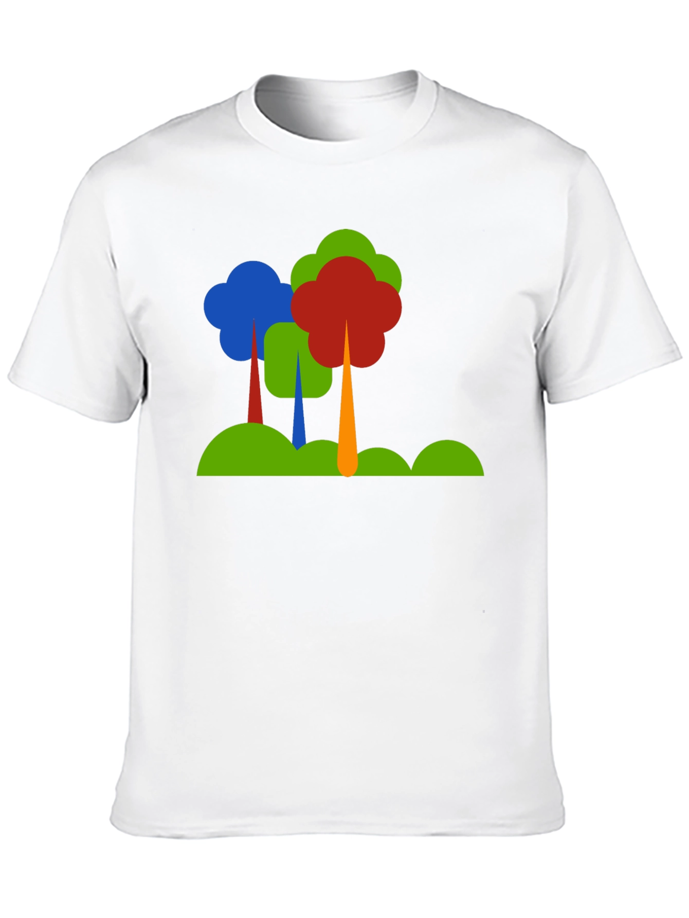 Abstract Tree Graphic Black T-Shirt