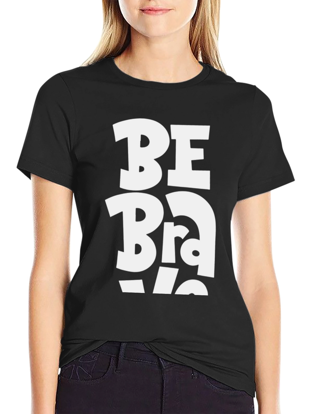 Be Brave T-Shirt - Black Graphic Tee