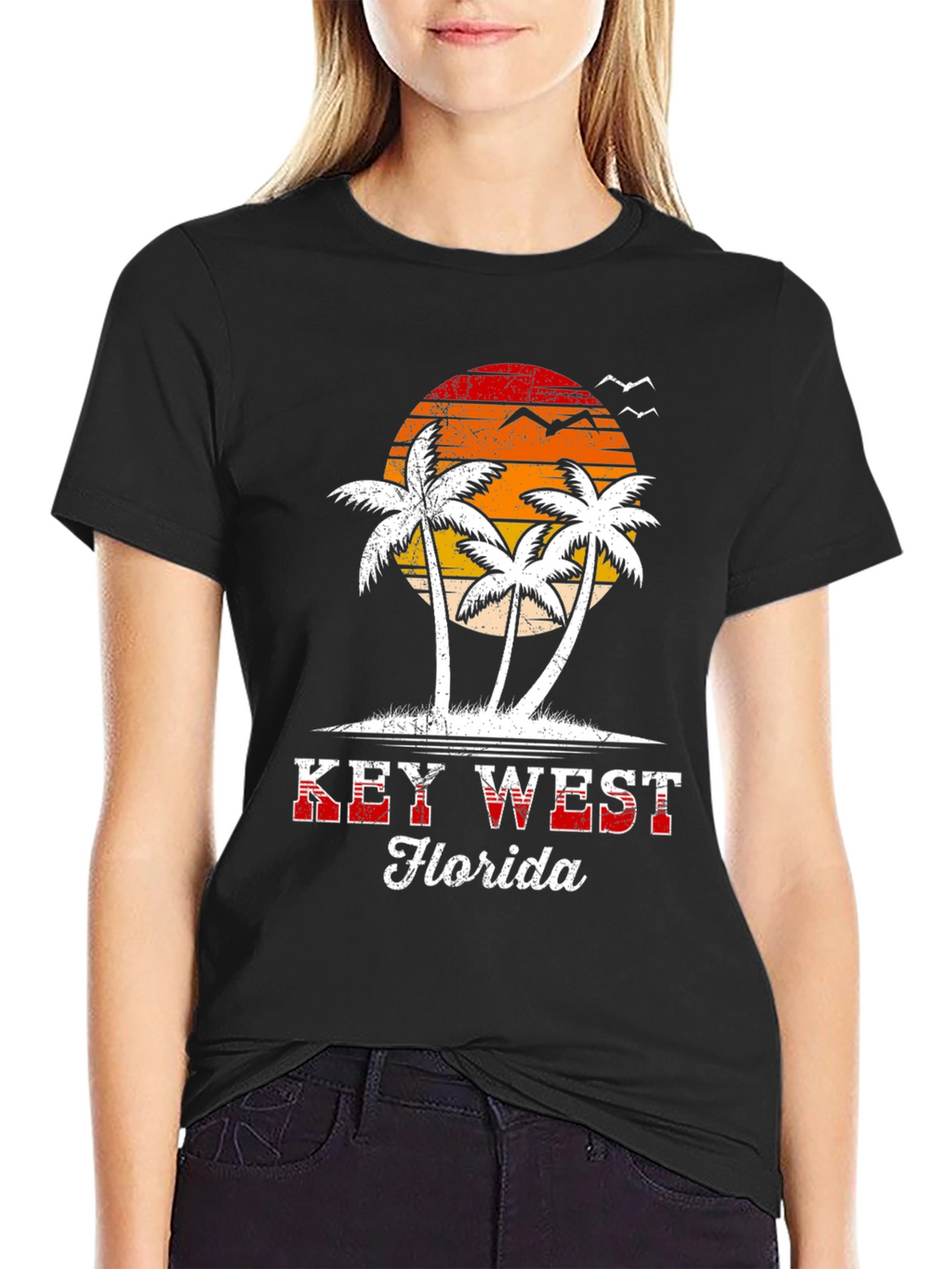 Key West Florida Palm Tree Graphic Tee