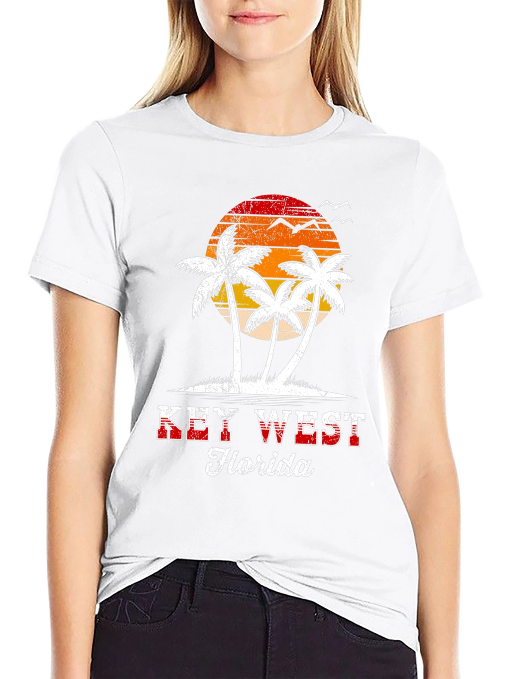Key West Florida Palm Tree Graphic Tee