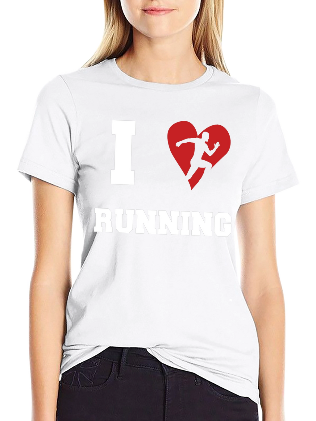 I Heart Running T-Shirt - Black