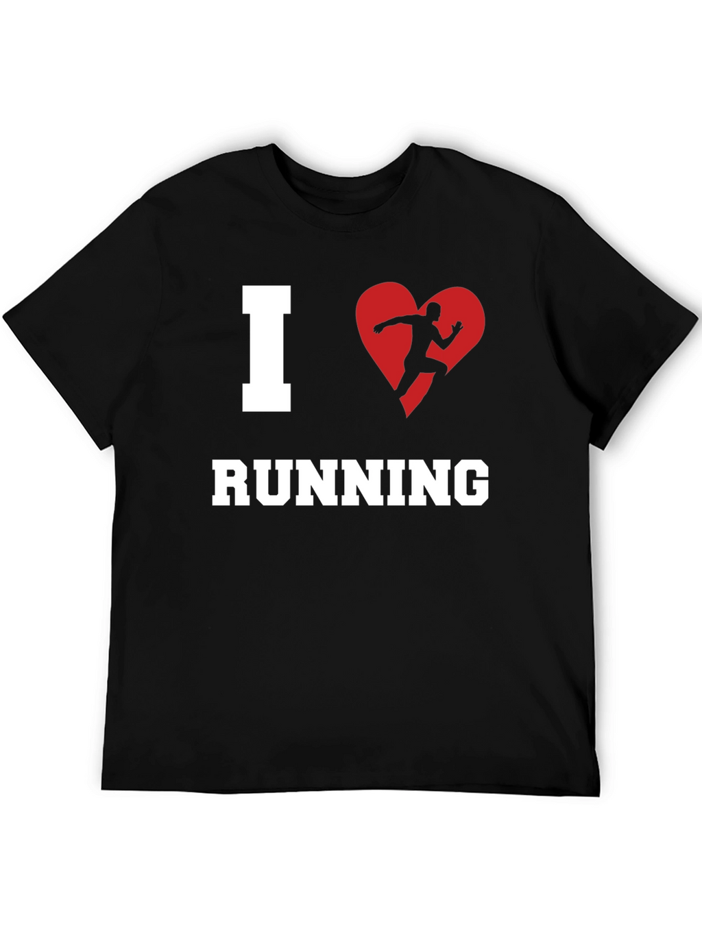 I Heart Running T-Shirt - Black