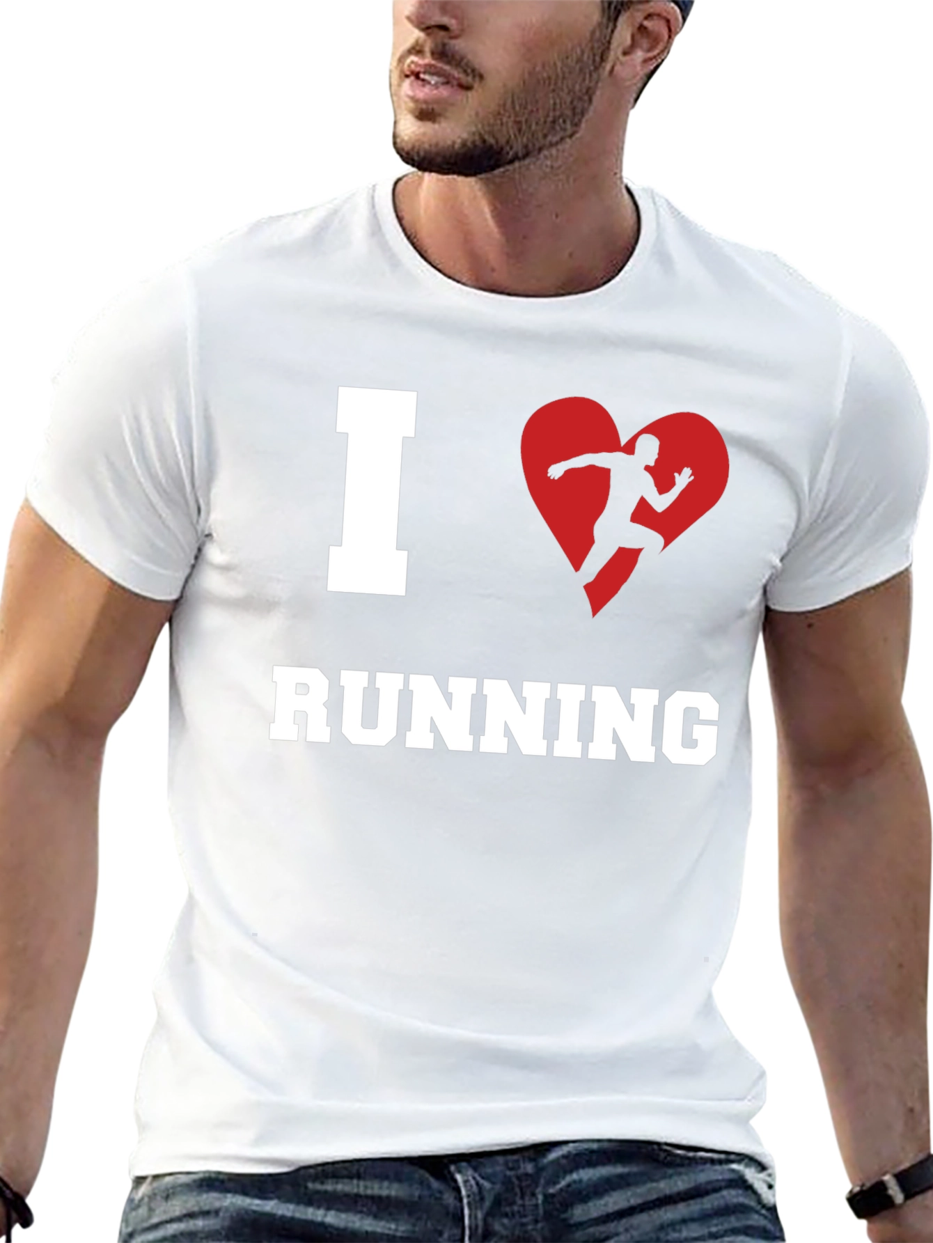 I Heart Running T-Shirt - Black
