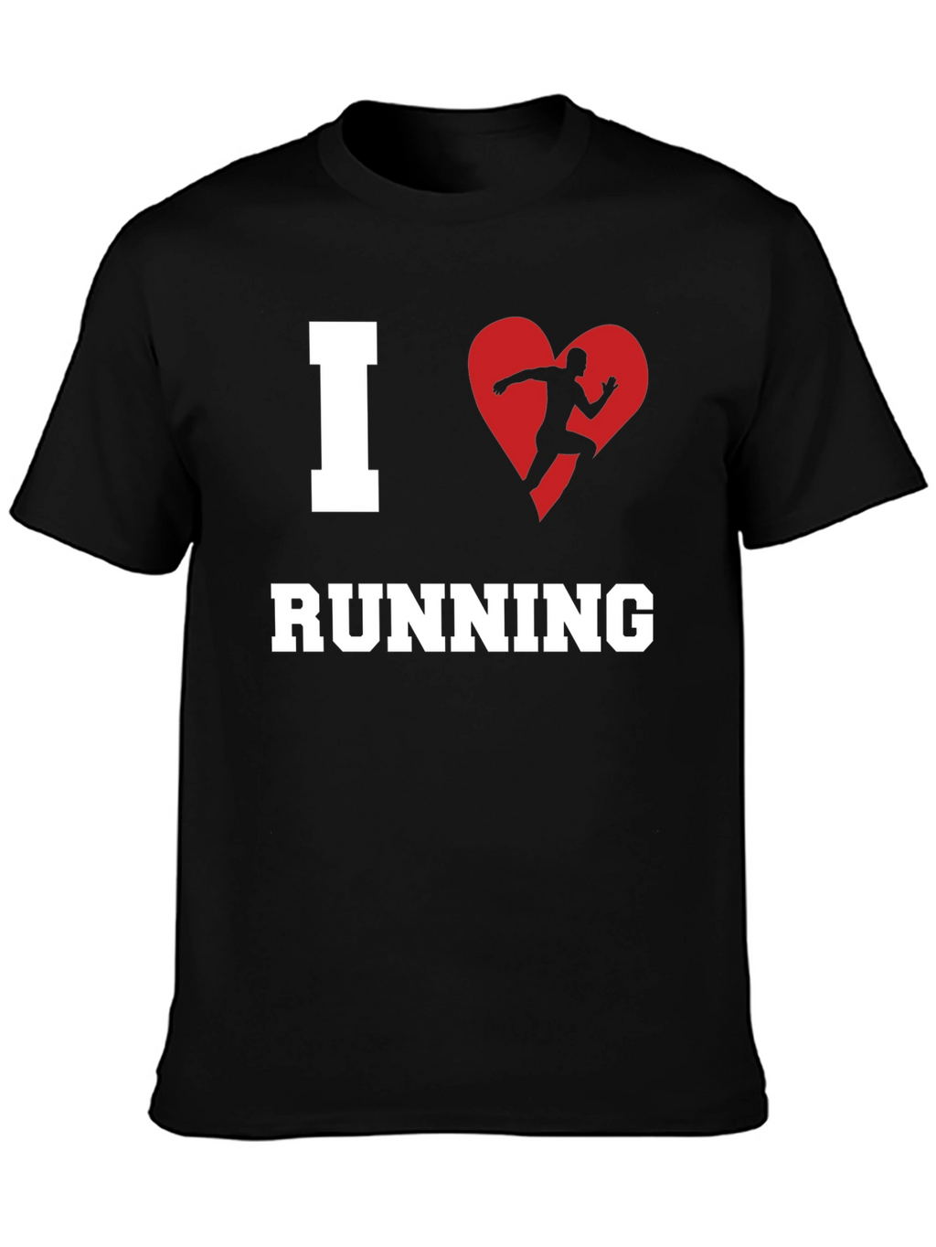 I Heart Running T-Shirt - Black
