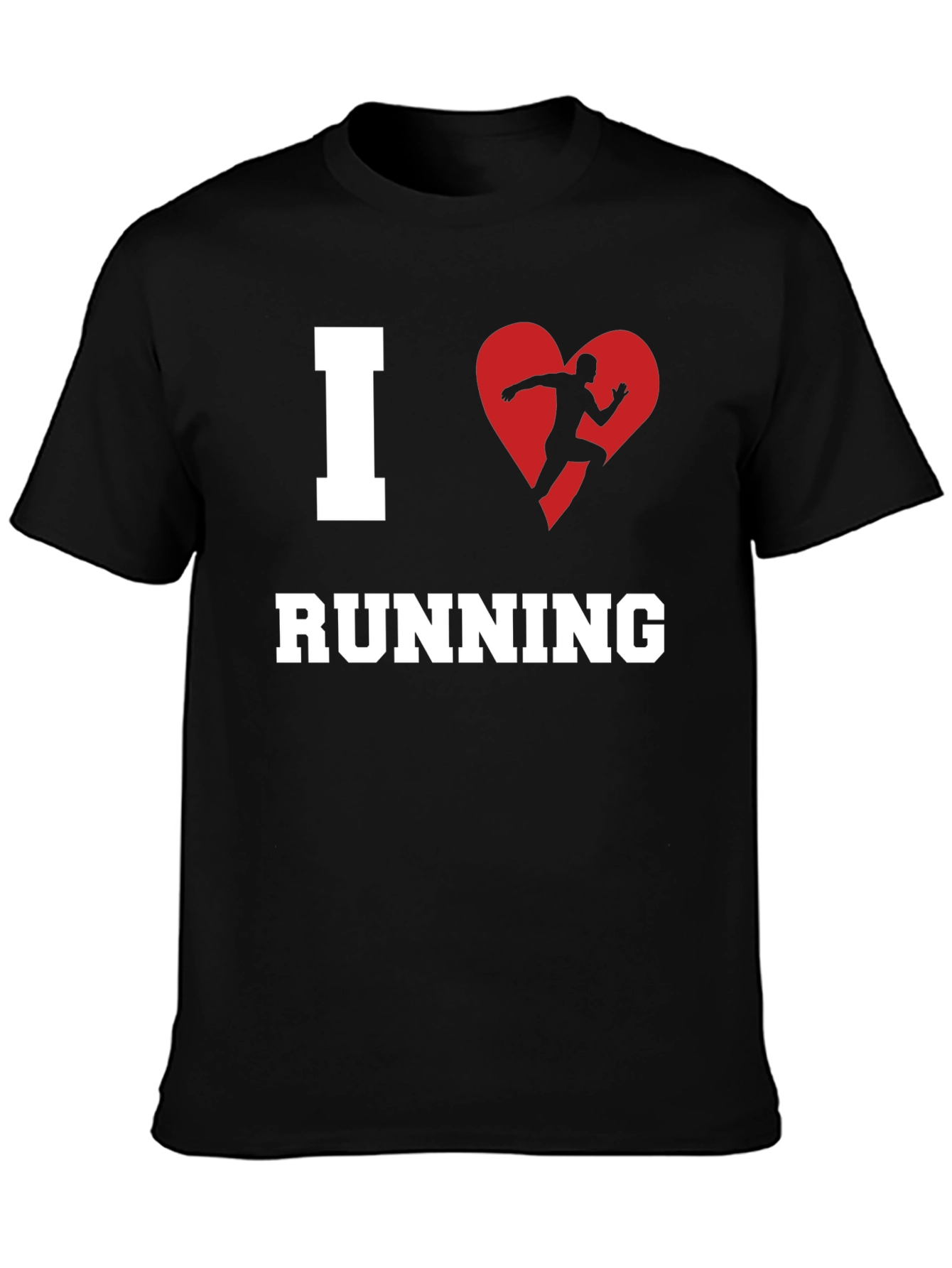 I Heart Running T-Shirt - Black