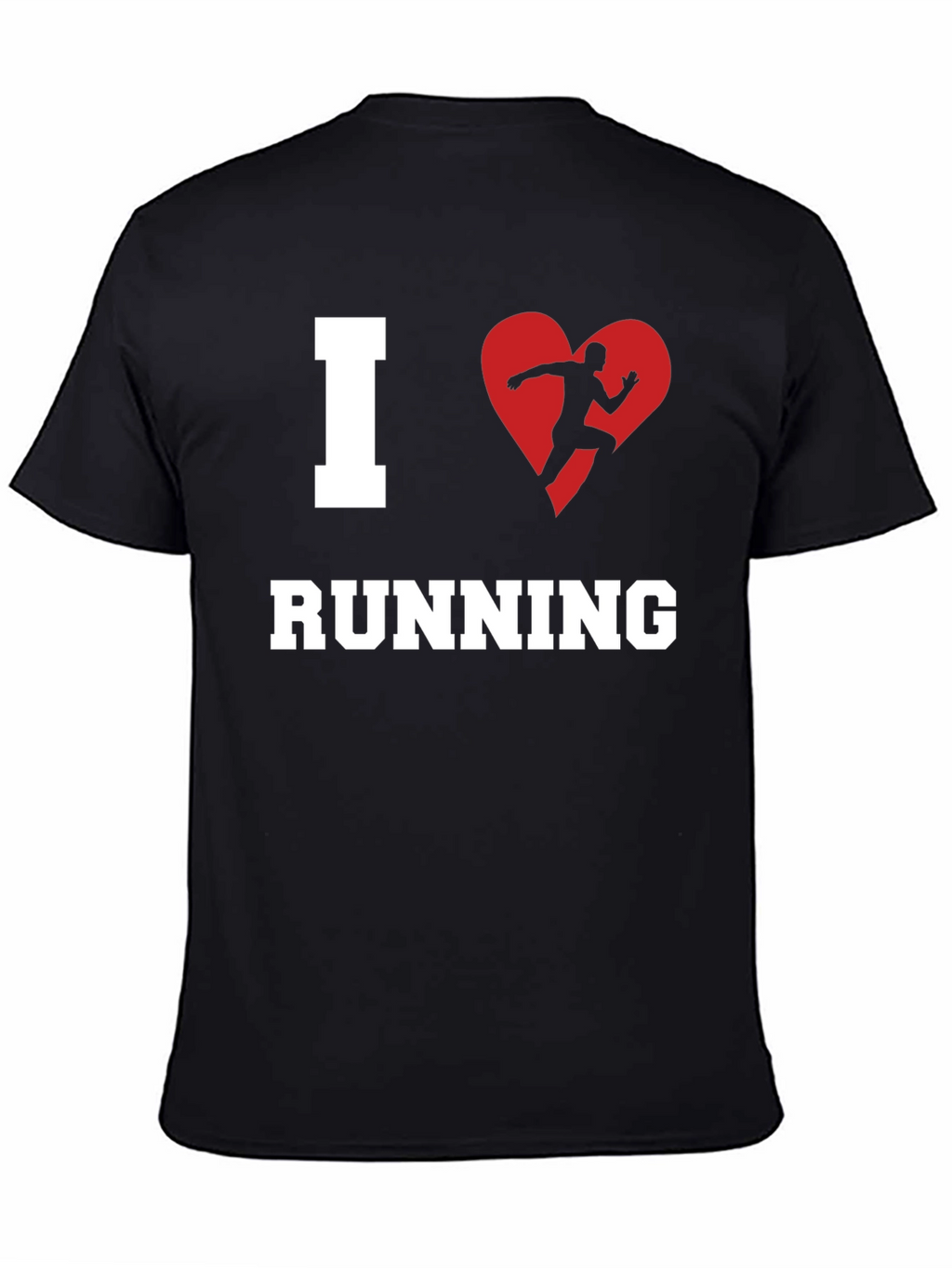 I Heart Running T-Shirt - Black