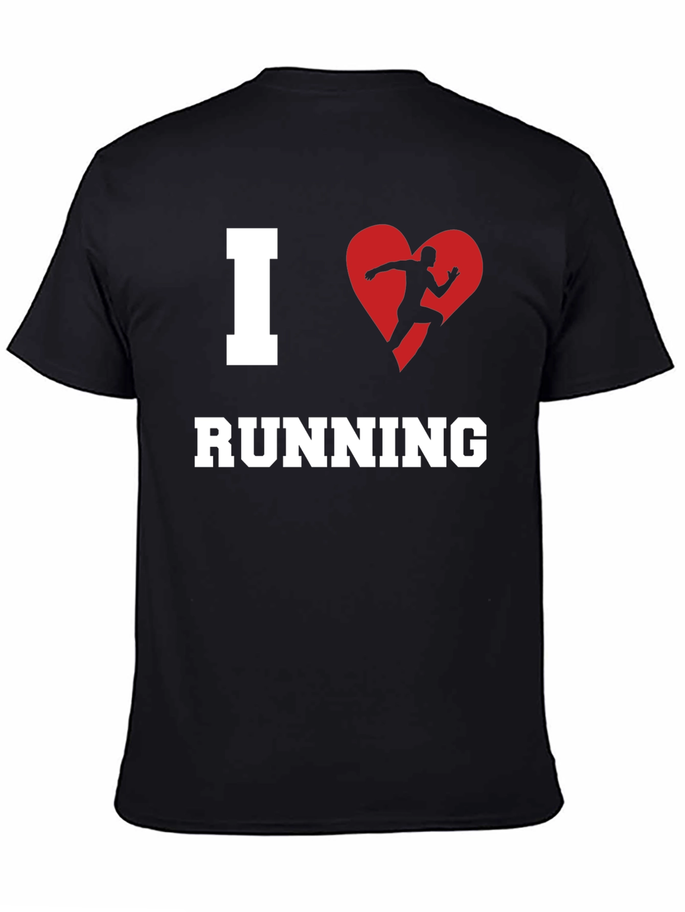 I Heart Running T-Shirt - Black