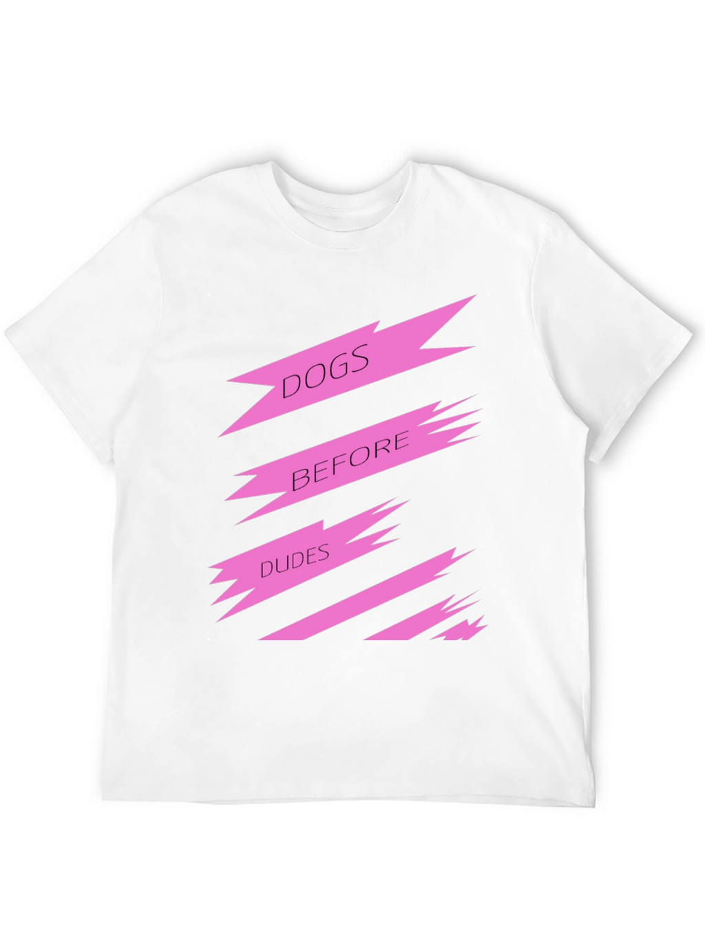 Dogs Before Dudes Graphic Tee - Black
