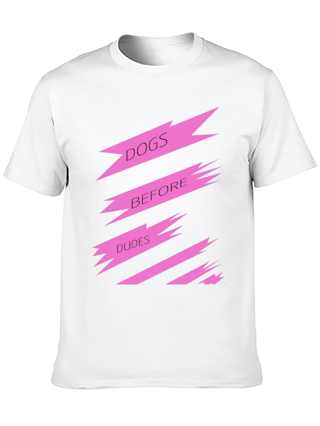 Dogs Before Dudes Graphic Tee - Black