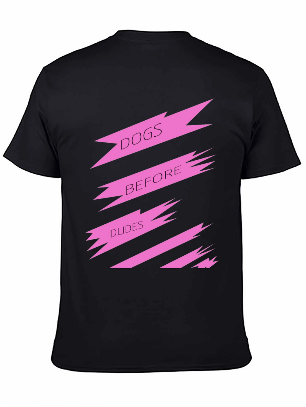 Dogs Before Dudes Graphic Tee - Black