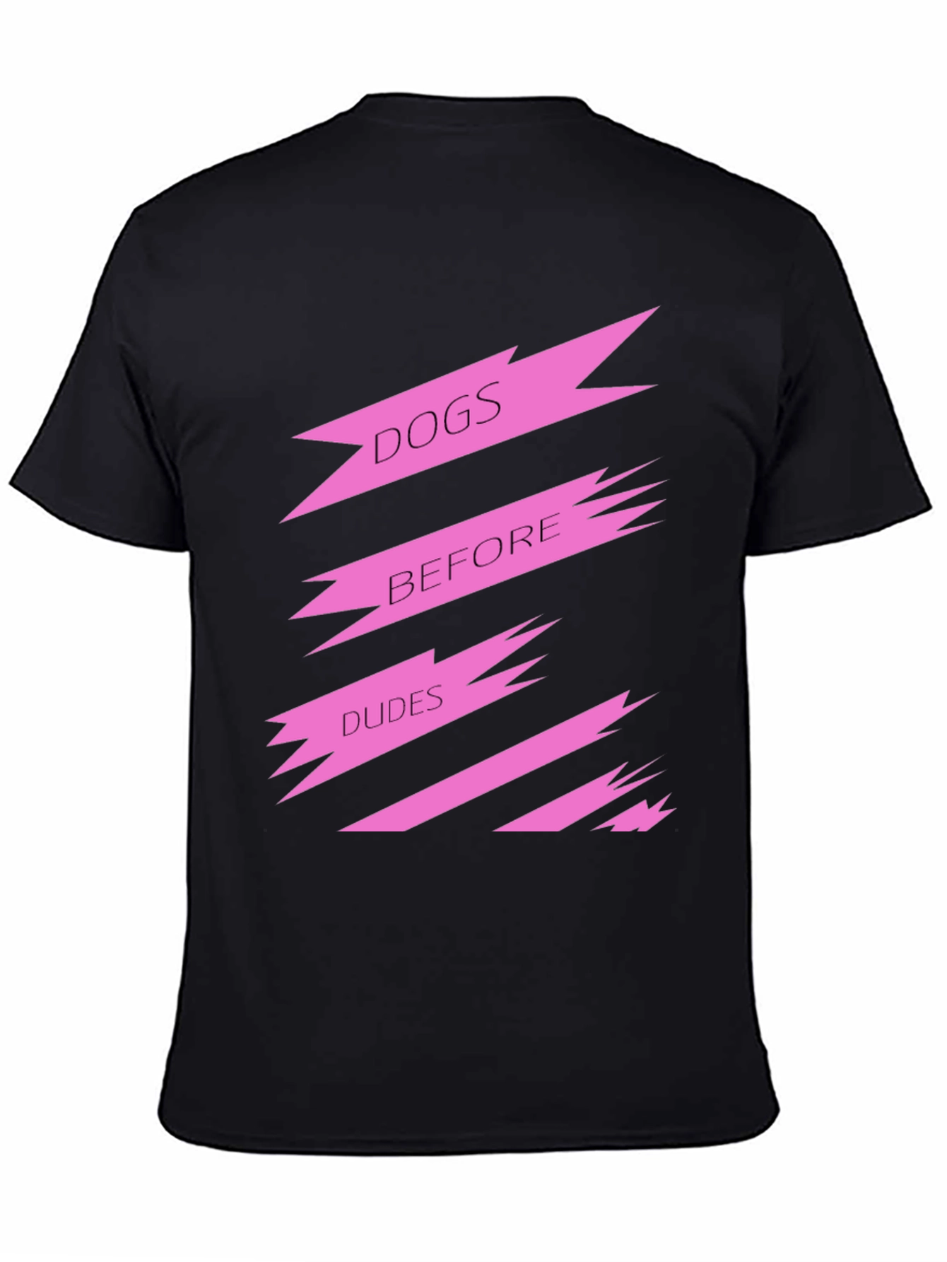 Dogs Before Dudes Graphic Tee - Black