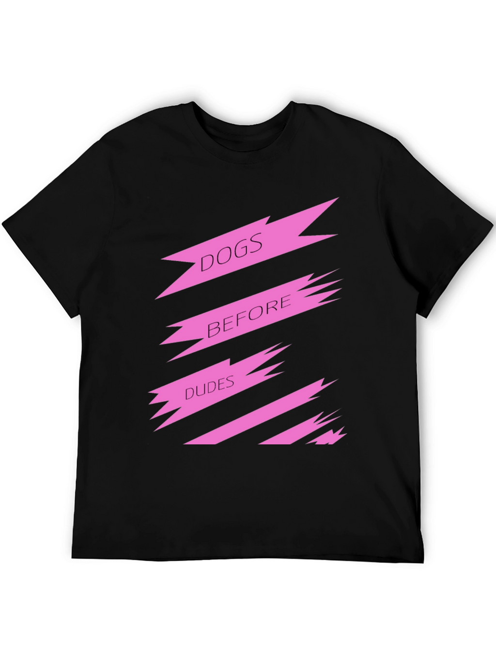 Dogs Before Dudes Graphic Tee - Black