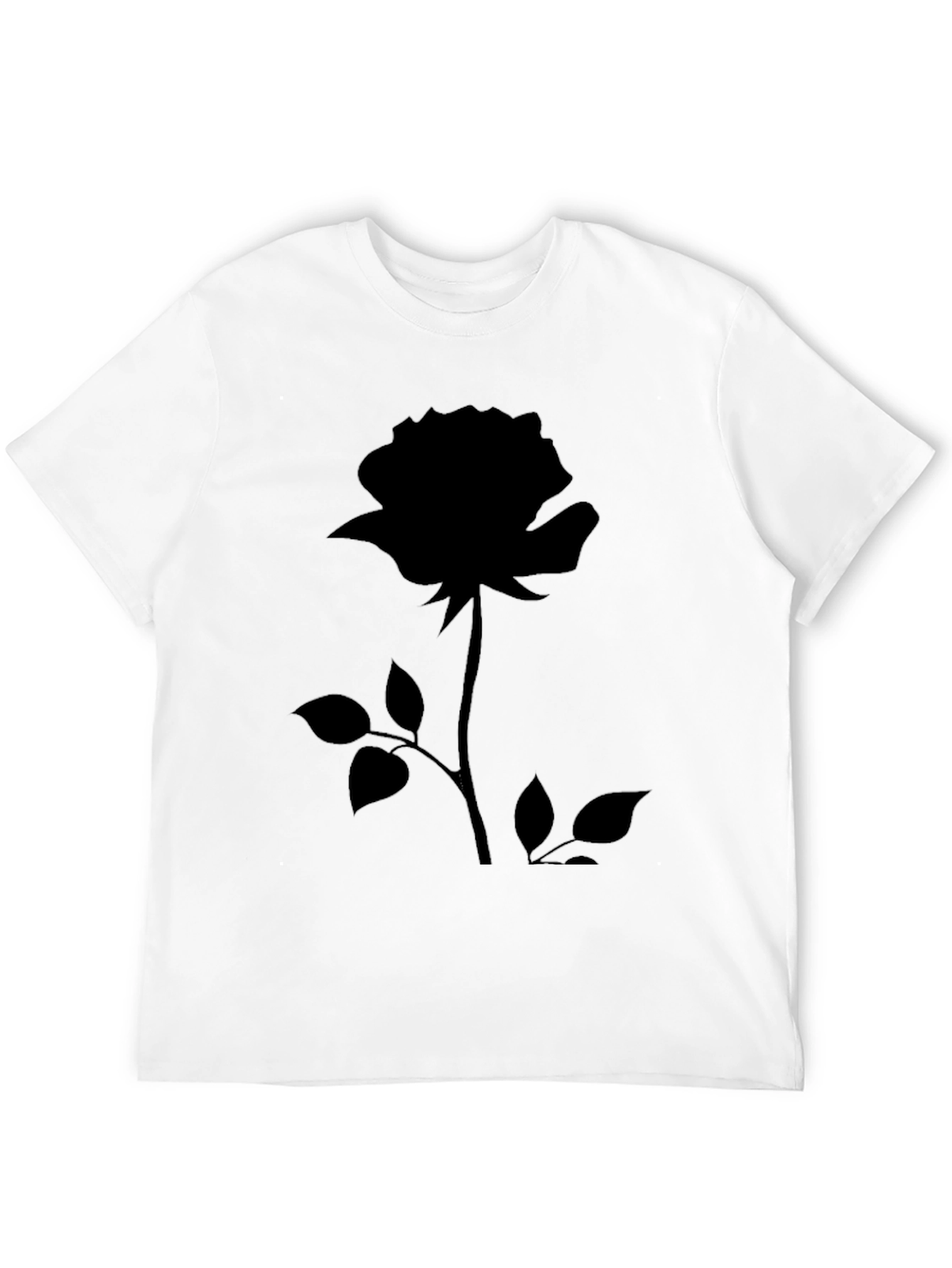 Black Rose Graphic Tee - Stylish Mens Casual Wear