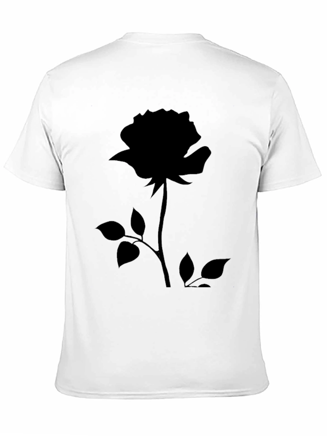 Black Rose Graphic Tee - Stylish Mens Casual Wear