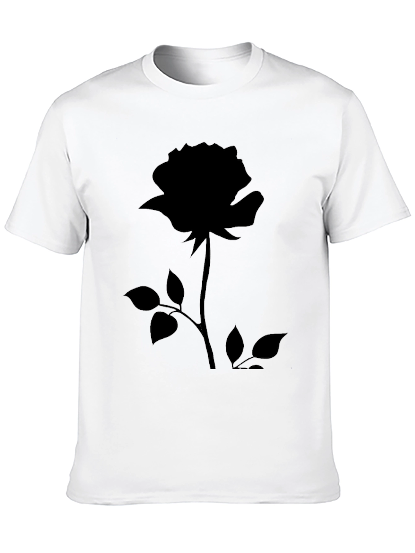 Black Rose Graphic Tee - Stylish Mens Casual Wear