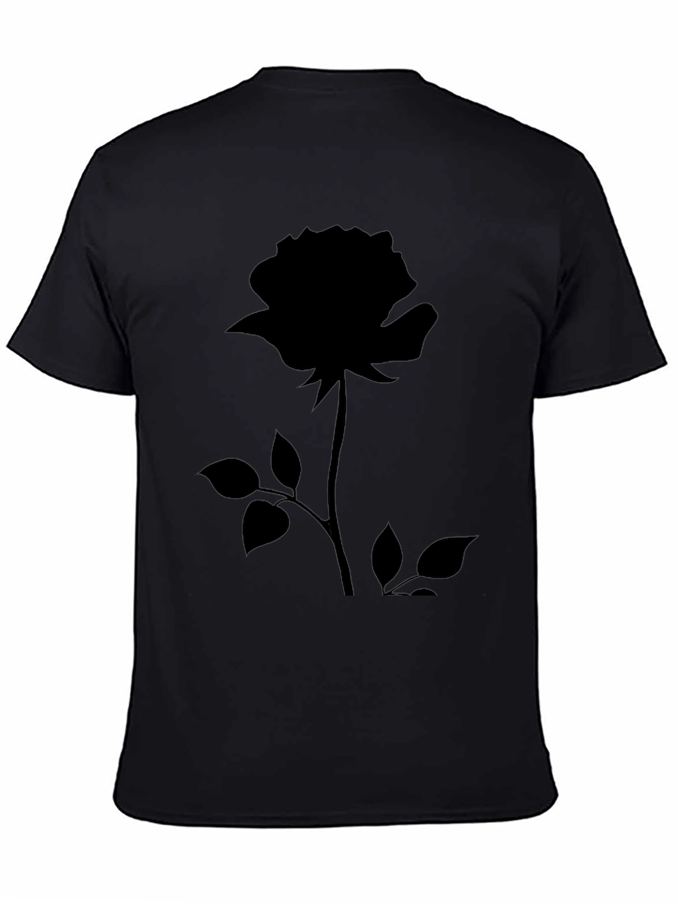 Black Rose Graphic Tee - Stylish Mens Casual Wear