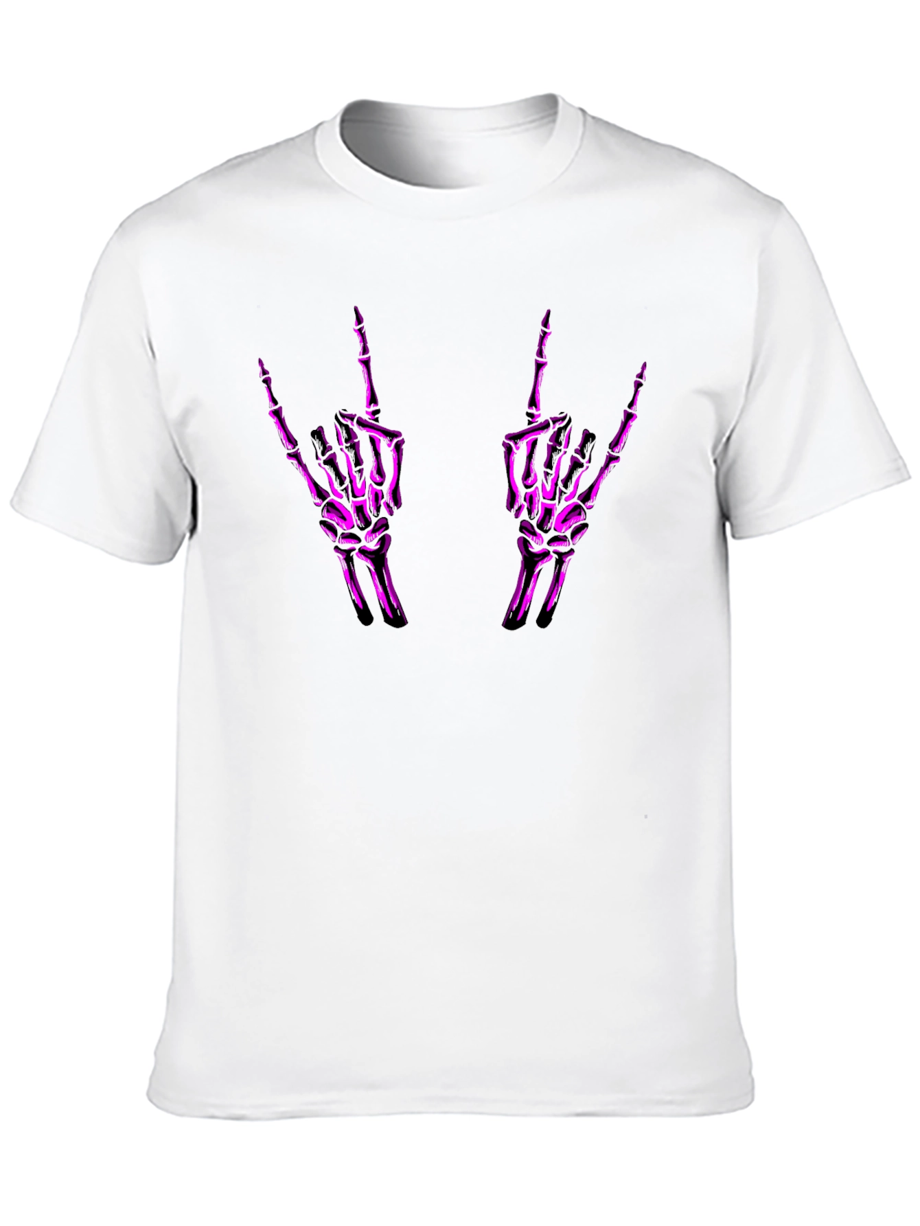 Rock On Skeleton Hand Graphic Tee