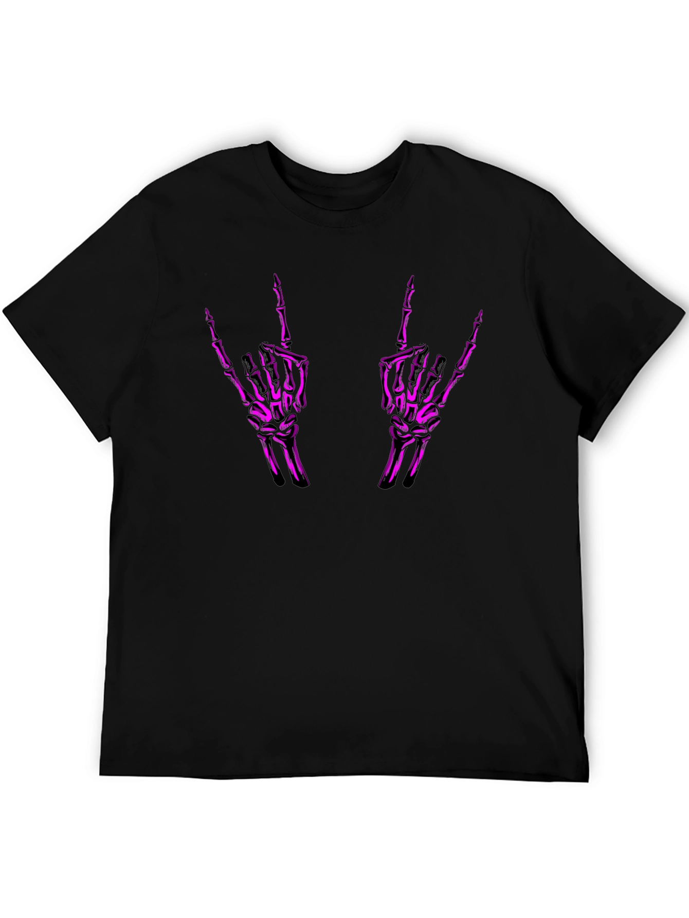 Rock On Skeleton Hand Graphic Tee