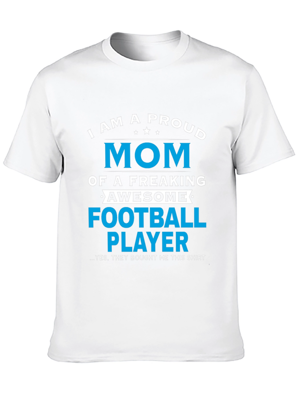 Proud Mom of Football Player Graphic T-Shirt
