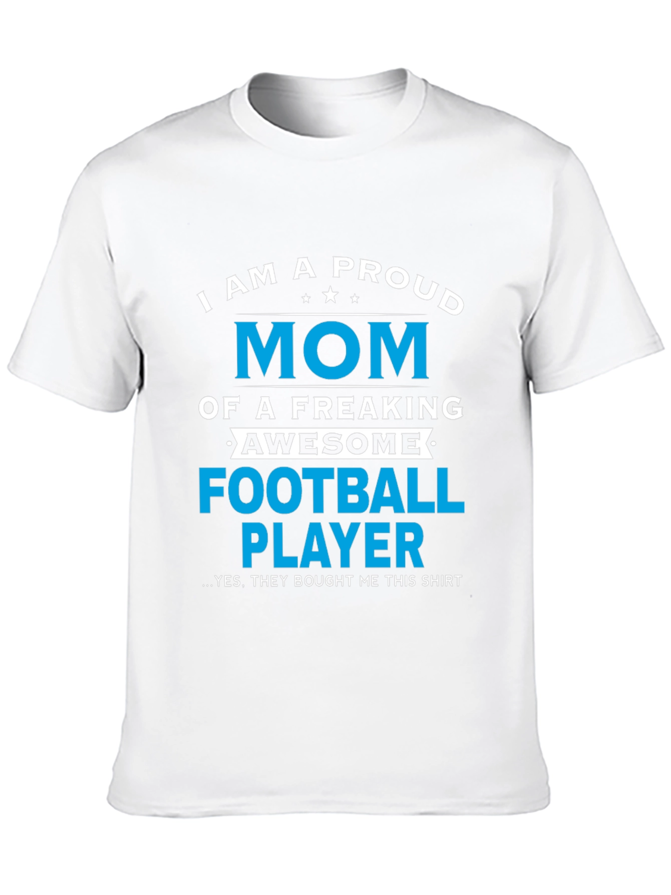 Proud Mom of Football Player Graphic T-Shirt
