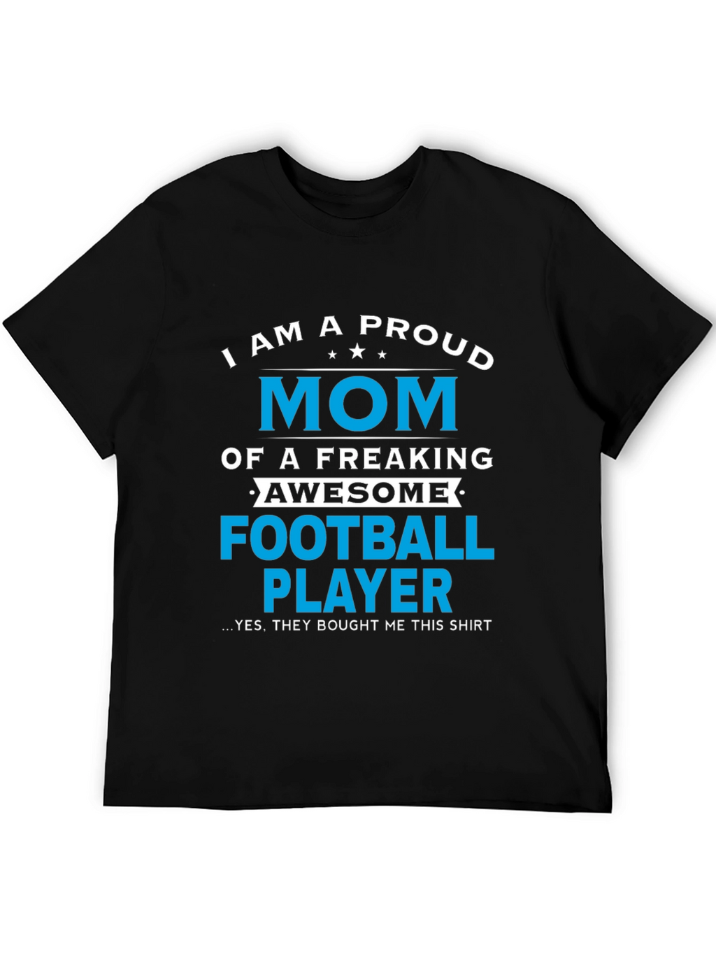 Proud Mom of Football Player Graphic T-Shirt