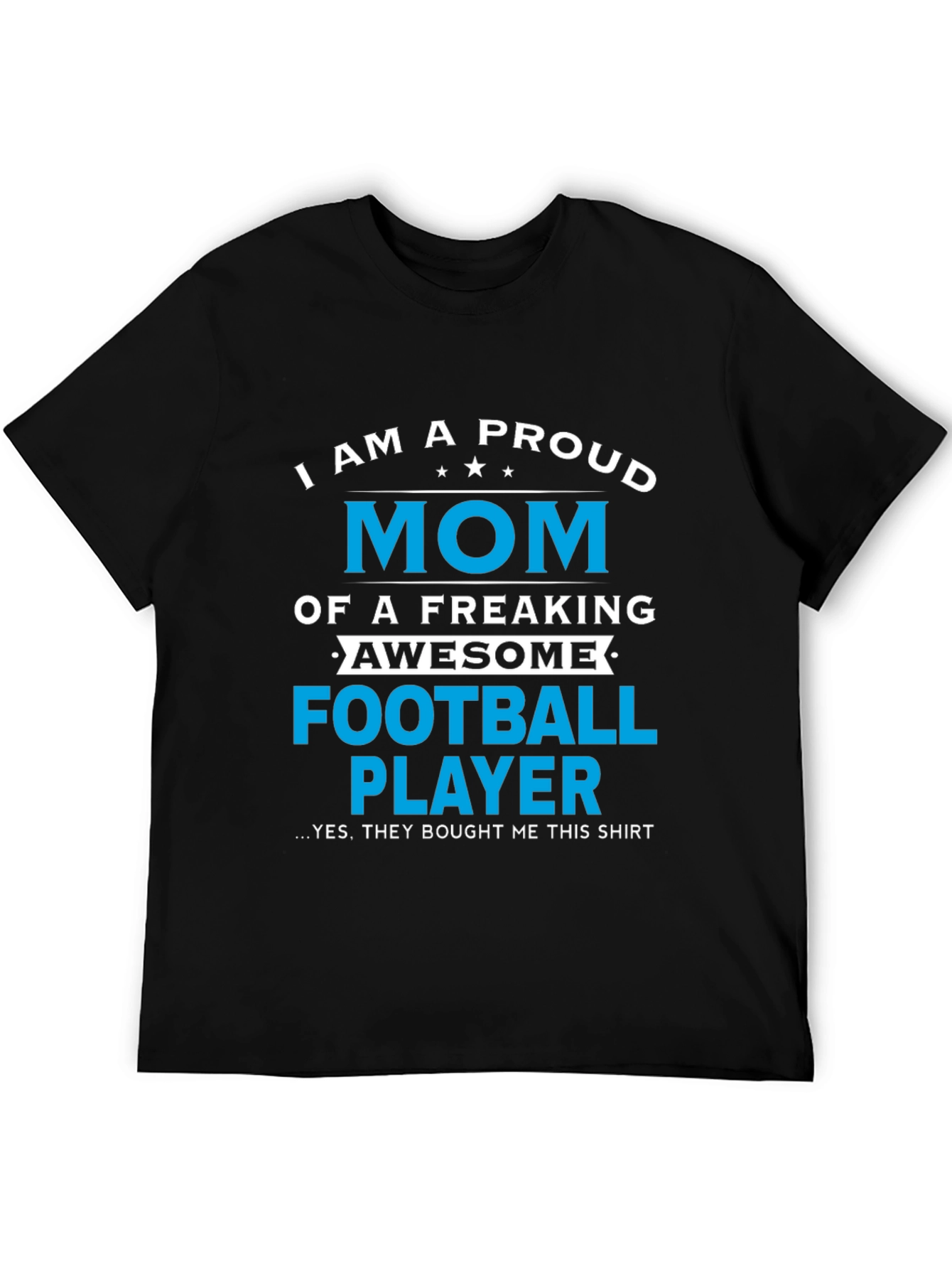 Proud Mom of Football Player Graphic T-Shirt
