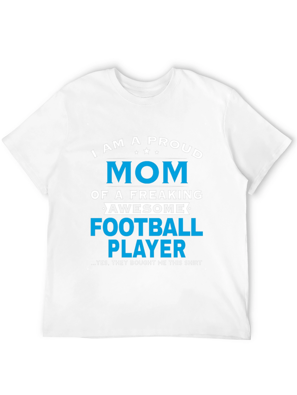 Proud Mom of Football Player Graphic T-Shirt