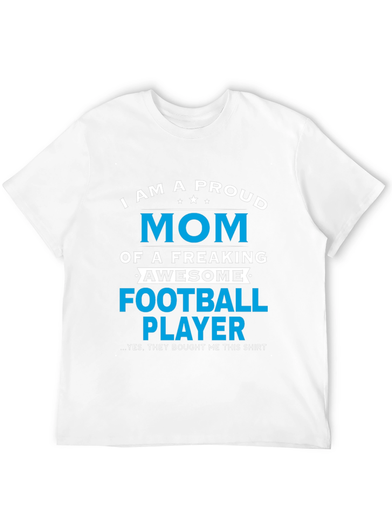 Proud Mom of Football Player Graphic T-Shirt