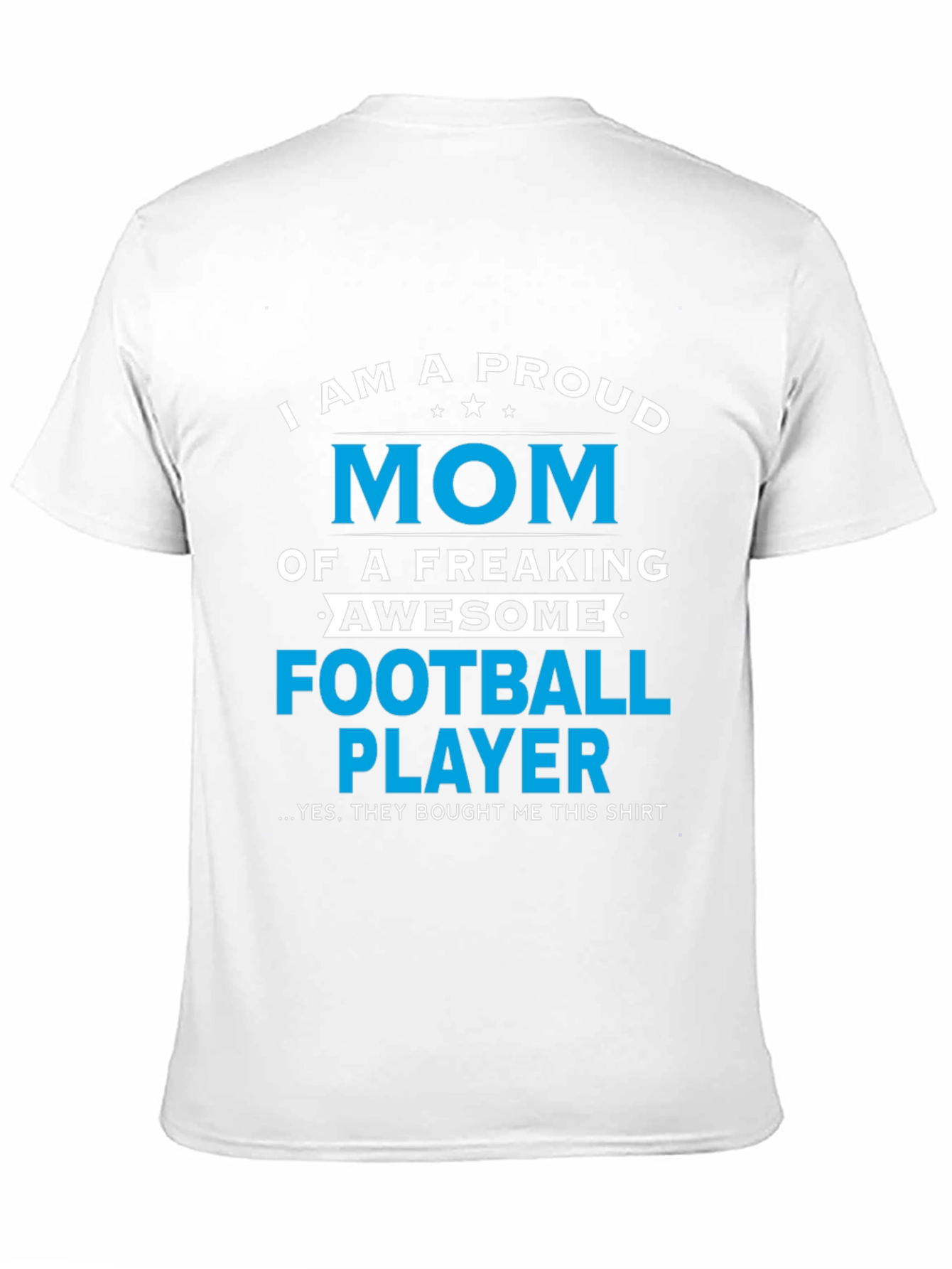 Proud Mom of Football Player Graphic T-Shirt